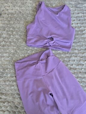 Jessica Simpson Purple Active Set